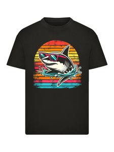 Рубашка F4NT4STIC Cooler Sommer Hai Spaß, черный