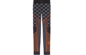 Леггинсы женские Gucci, черный / оранжевый