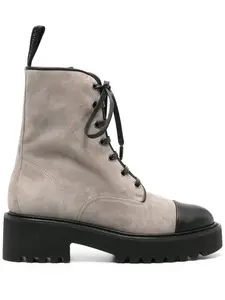 Ботинки дезерты на шнуровке Aquazzura, серый