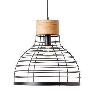 Подвесной светильник Brilliant Avia II, цельное железо/сосна - 1 пламя