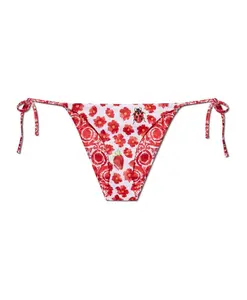 Двусторонние плавки от бикини Strawberry Garden Versace, красный
