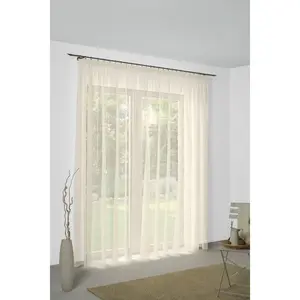 Штора Manuela с присборенной лентой, 1 шт., часть комплекта Wirth, Champagner