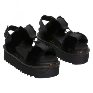 Сандалии Dr Martens Francis Fluffy Hydro, черный