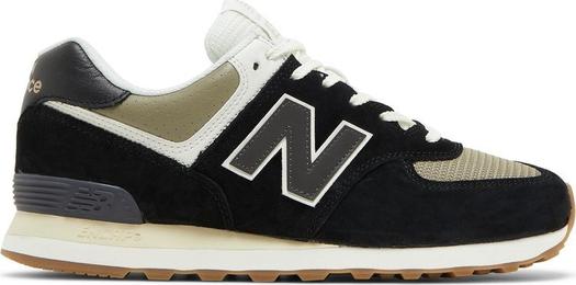 Кроссовки New Balance 574, черный/белый/коричневый