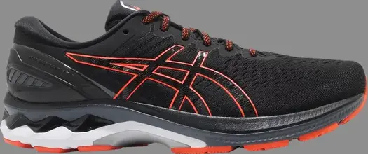 Кроссовки gel kayano 27 4e wide 'black marigold orange' Asics, черный
