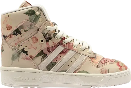 Кроссовки Adidas Eric Emanuel x Rivalry Hi OG 'Floral', розовый