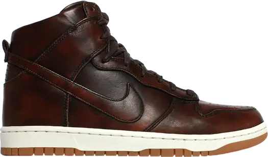 Кроссовки Nike Dunk High Lux SP 'Burnished Leather', коричневый