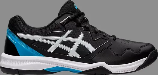 Кроссовки gel dedicate 7 'black island blue' Asics, черный