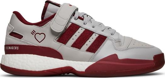 Кроссовки Adidas Human Made x Forum Low 'Grey Burgundy', красный