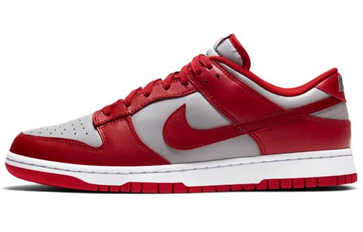 Кроссовки Nike Dunk Low Retro Medium, серый/красный