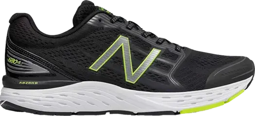 Кроссовки New Balance 680v5 4E Wide 'Black Hi-Lite', черный