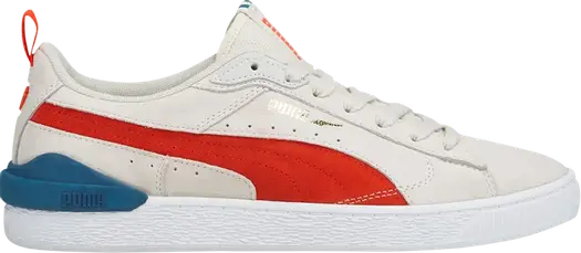 Кроссовки Puma Suede Bloc Pristine Cherry Tomato, кремовый