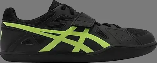Кроссовки hyper throw 3 'black safety yellow' Asics, черный