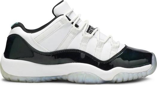 Кроссовки Air Jordan 11 Retro GS Emerald, белый