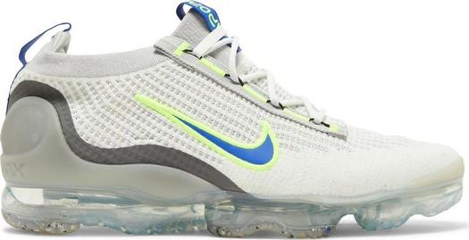 Кроссовки Nike Air Vapormax 2021 Flyknit 'White Volt Hyper Royal', белый