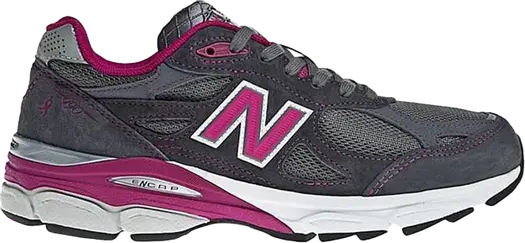 Кроссовки New Balance Wmns 990v3 Made In USA 'Breast Cancer Awareness', серый