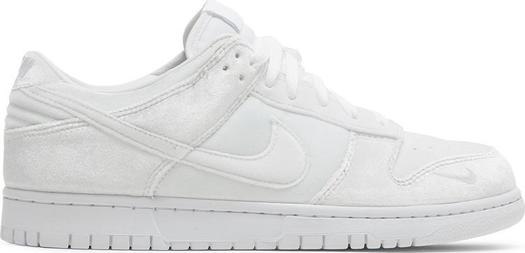 Кроссовки Nike Dover Street Market x Dunk Low 'White Velvet', белый