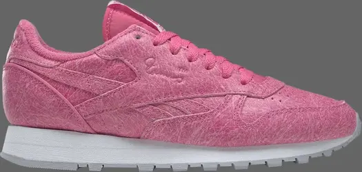 Кроссовки eames office x classic leather 'fiberglass pack - astro pink' Reebok, розовый