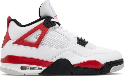 Кроссовки Air Jordan 4 Retro «Красный цемент», белый