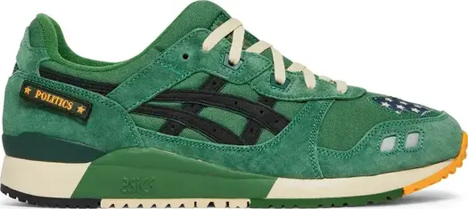Кроссовки sneaker politics x gel lyte 3 'always ready' Asics, зеленый