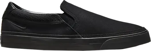 Кроссовки Nike Court Legacy Slip-On 'Triple Black', черный