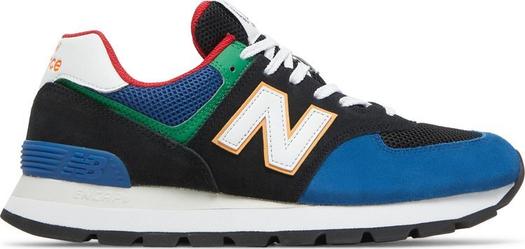 Кроссовки New Balance 574 Rugged, черный/синий/зеленый