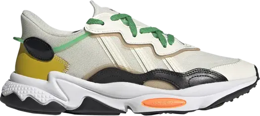 Кроссовки Adidas Ozweego 'Cream White Screaming Orange', кремовый
