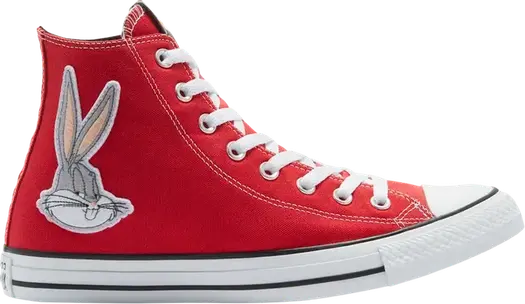 Кроссовки Converse Looney Tunes x Chuck Taylor All Star High 80th Anniversary - Bugs Bunny Patch, красный