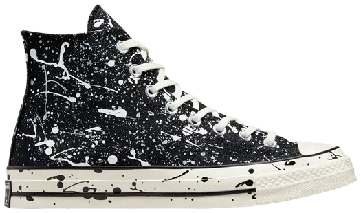 Кроссовки Converse Chuck 70 High Archive Paint Splatter - Black, черный