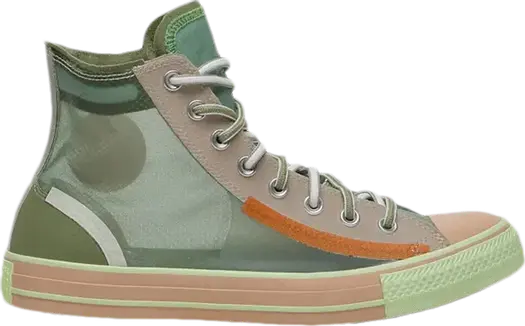 Кроссовки Converse Chuck Taylor All Star High Translucent Deep Emerald, зеленый