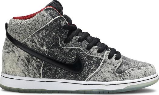 Кроссовки Nike Dunk High Premium SB 'Salt Stain', черный