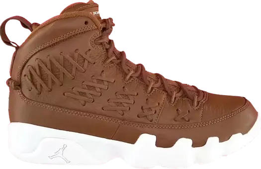 Кроссовки Air Jordan 9 Retro Pinnacle Baseball Glove Brown, коричневый