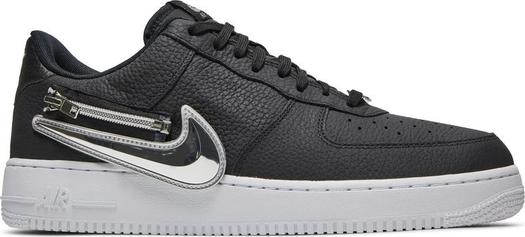 Кроссовки Nike Air Force 1 '07 Premium 'Silver Swoosh', черный