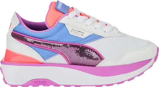 Кроссовки Puma Cruise Rider Big Kid Glitzy, белый