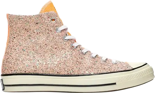 Кроссовки Converse JW Anderson x Chuck 70 Hi Glitter Pack - Nasturtium, розовый