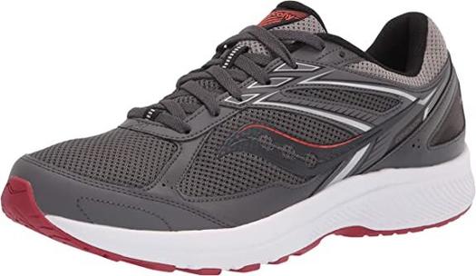 Кроссовки Saucony Men's Cohesion 14 Road Running, серый/красный