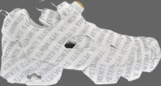 Кроссовки vetements x instapump fury 'emoji' Reebok, белый