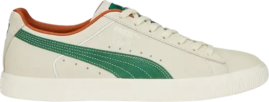 Кроссовки Puma Clyde FG Pristine Vine Green, кремовый