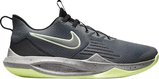 Лимитированные кроссовки Nike Precision 5 FlyEase 'Iron Grey Barely Volt', серый