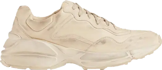 Кроссовки Gucci Rhython Leather Sneaker, кожаные, цвет слоновой кости
