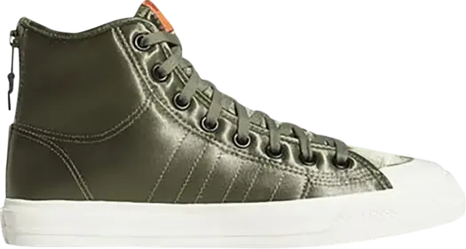 Кроссовки Adidas Nizza High RF 'Legend Green', зеленый