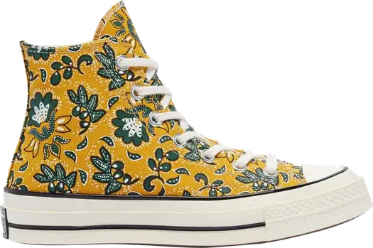 Кроссовки Converse Chuck 70 High Paisley - Gold Dart, желтый