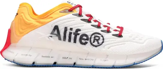 Кроссовки alife x zig kinetica 'white multi' Reebok, белый