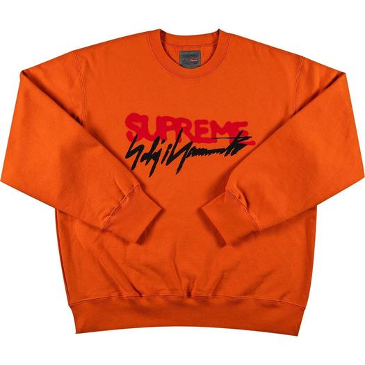 Свитшот Supreme Yohji Yamamoto, оранжевый