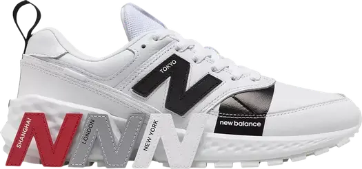 Кроссовки New Balance 574 Sport, белый/черный