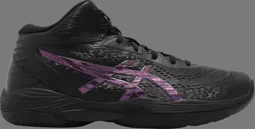Кроссовки gelhoop v14 4e wide 'black prism red' Asics, черный