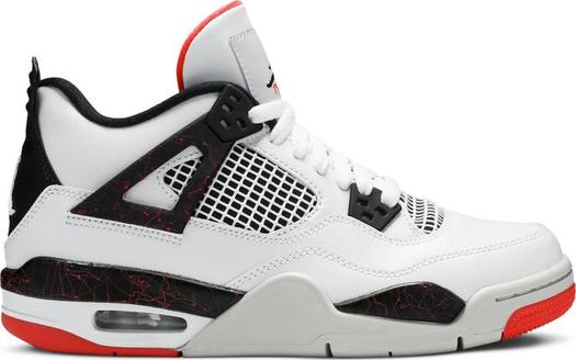 Кроссовки Air Jordan 4 Retro GS Pale Citron, белый