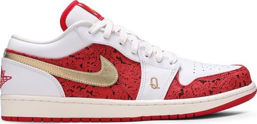 Кроссовки Air Jordan 1 Low SE Spades, белый