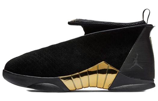 Кроссовки Air Jordan 15 Vintage Basketball Men, черный/золотой