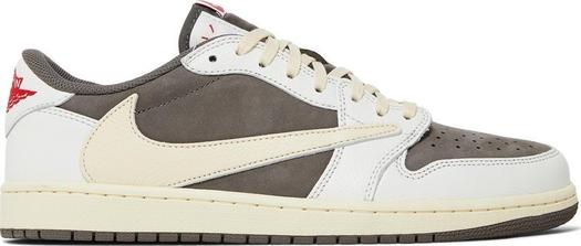 Кроссовки Travis Scott x Air Jordan 1 Low OG Reverse Mocha, коричневый